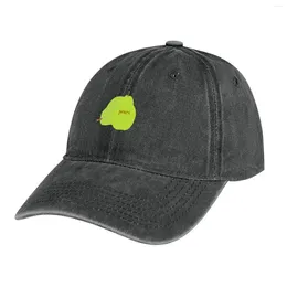 Berets Estate - Pears Design Cowboy Hat Custom Cap in Hard Men Women's