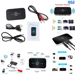 2024 transceptor de áudio sem fio bluetooth 5.0 rca 3.5mm aux jack usb dongle estéreo música adaptador carro pc tv