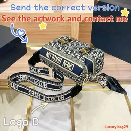 New Messenger Bag Designer Bag Shoulder Bag Canvas Embroidery Lettering Correct version High quality See original Contact me