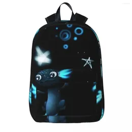 Mochila axolotl mar animal mulher mochilas meninos meninas bookbag à prova dwaterproof água estudantes sacos de escola portabilidade portátil mochila bolsa de ombro