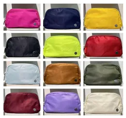 Lu Belt Bag Women Sports midjeväska utomhus Messenger Chest 1L kapacitet med varumärkeslogotyp Lu överallt midja väskor handväska