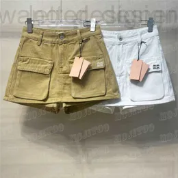 Kvinnors plus -storlek byxor designer kvinnor denim shorts ficka broderade brev jeans hiphop gata stil kort byxa u7u6 kh7g