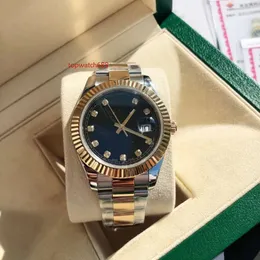 mit Boxpapieren Hochwertige Uhr 41mm Gold Schwarz Uhrwerk Automatik Herren GD Armband Herrenuhren 69