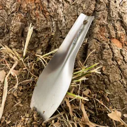 Ferramentas TOMSHOO Titânio Jardim Pá de Mão Ao Ar Livre Acampamento Caminhadas Mochila Espátula Envasamento Colheres de Solo Ferramenta Pá de Mão Escavadores de Solo