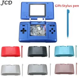 Case JCD Housing Shell Case مع أزرار القلم القلم لـ DS Game Console Prescess Dustproof Protection for NDS