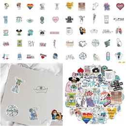 Adesivos de carro Novo Y 50 pcs International Nurses Day Iti DIY Frigorífico Laptop Lage Mala À Prova D 'Água Dos Desenhos Animados Adesivo Decalque Clássico Drop de Dhlqs