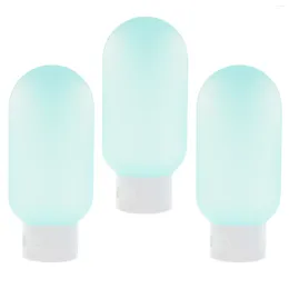 Storage Bottles 3pcs Travel With Bag Refillable Toiletries Containers Lotion Shampoo Bottles(60ml)