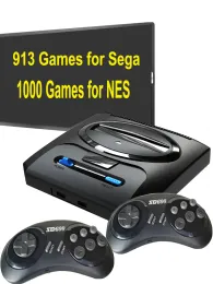 Konsollar Video Retro Oyun Konsol Oyunu Stick 4K TV HD Çift Kablosuz Denetleyici Gamepad Retro Oyunları Sega Nes