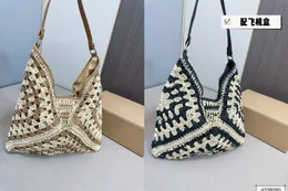 حقيبة التسوق الفنية Lafite المنسوجة من الغلاف الجوي كسول نسيم Leisure Beach Bag Bag الكتف الكبيرة حقيبة الإبط A25