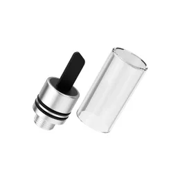 510 Thread Electric Wax Dab Tooling Smoking Accessories Ceramic Heating Tip Glass Cover Metal Cap for Concentrate Tools Hot Knife Black Blade