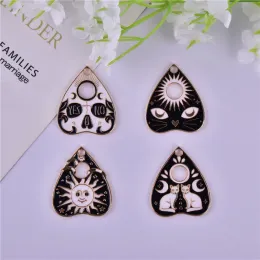 charms New style 50pcs/lot color cats/sun pattern cartoon hearts shape alloy floating locket charms diy jewerly accessory