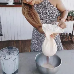 Soya sütü şarap filtresi torbası yeniden kullanılabilir badem süt torbası süzgeç ince örgü naylon peynirli cenaze töreni soğuk demleme kahve filtresi zz