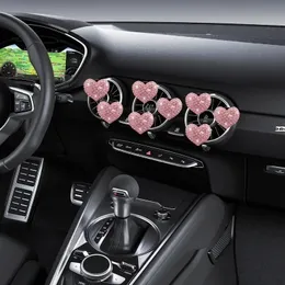 Amore Aria Condizionata Uscita Aria Aromaterapia Clip Auto Profumo Deodorante Cuore Accessori Auto Ciondolo Auto Pieno di Diamanti