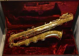 Jupiter JBS1000 Sassofono baritono con corpo in ottone Superficie laccata dorata Strumenti di marca E Sax piatto con bocchino Custodia in tela3381000