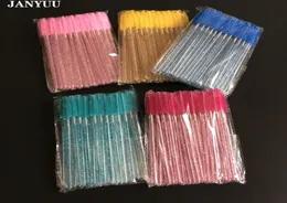 50pcs kristal sap kirpik fırçaları makyaj fırçaları kozmetik tek kullanımlık maskara çubukları aplikatör göz kirpikleri makyaj aracı8108777