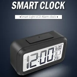 LED Digital Wecker Hintergrundbeleuchtung Snooze Mute Kalender Desktop Elektronische Bcaklight Tischuhren Desktop Uhr Batterie