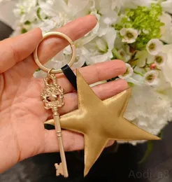 Luxury CoCo Designer Key rings Very Nice Gold Key Luggage Pendant cute Car key chains for charm lady Star Keychains Best Valentine's gifts