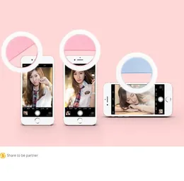 Carga USB LED Selfie Ring Light Lente do telefone móvel LED Selfie Lamp Ring para iPhone para Samsung Xiaomi Phone Selfie Light1