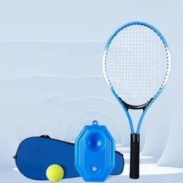 Single Tennis Racket Set for Kids Portable Shock Absorbing Sports Game Toys with Carry Bag 23inch Racquets 240401