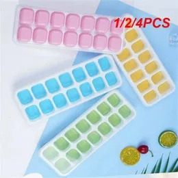 Baking Moulds 1/2/4PCS Trays 14 Grids Silicone Molds With Removable Lid Easy-Release Stackable Tray For Cocktail
