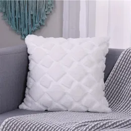 2024 miękka pluszowa dekoracyjna poduszka na poduszki sztuczna wełna haftowana poduszka pokrywka nordycka luksusowa poduszka domowa dekoracja jesienna miękka