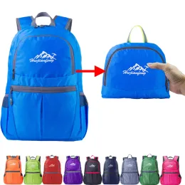 Taschen 18L Packbarer Rucksack, faltbar, ultraleicht, Outdoor-Reisetasche, großer faltbarer Rucksack, Wander-Reiserucksack, Bergsteigen, Tagesrucksack