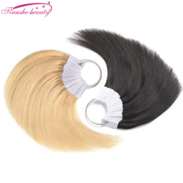 Anéis Tinashe Beleza 30 Pcs Amostras de Cabelo Humano Anel de Polimento Amostras de Teste de Cabelo Coloração Perming Acessório de Cabelo Humano