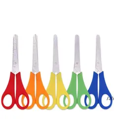 Whole Plastic kids safety scissors DIY scale ruler scissor child stationery office student shears DWA51126961936