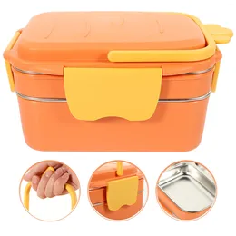 Dinnerware Multi-grid Lunch Container Salad Dressing Case Box For Student