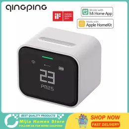 Kontroll i lager Qingping Air Detector Lite CO2 PM2.5 PM10 Temperaturfuktighet Monitor Pekskärmsarbete med Mihome App Apple HomeKit