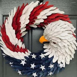 Decorative Flowers Delicate Party Decoration Decoraciones Para Salas Casa Stainless Steel Eagle Wreath