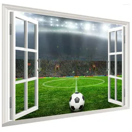 Wallpapers Football Stadium Wall Sticker Decal Room Decor For Boys Decoration Men Poster Posters