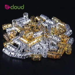 أنابيب الجملة 500pcs1000pcs/حزمة أدوات تصفيف الشعر Dreadlock Hair Beads Clips Hair Cuff Clips 10 مم لحلقات الشعر الدقيقة