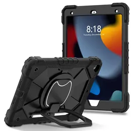 Capas protetoras para tablet à prova de choque Kickstand para iPad 10.2 9ª 8ª 7ª geração Pro 9.7 11 Air 360 graus Suporte giratório anti-queda