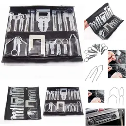 2024 38Pcs Car Audio Stereo Fix Tool CD Player Radio Removal Repair Tool Kits With Sturdy Pouch Auto Door Panels Interior Disassembly Tool