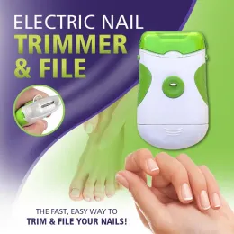 KITS Electric Electric Trimmer و Dail File Electronic Manicure Pedicure Tool Herramientas Divel Clipper Tools Coupe Onegle Nail Cutter