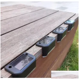 Outra iluminação ao ar livre levou luz solar escada impermeável jardim pas pátio terraço guardrail passo lâmpada paisagem luzes d2.0 gota de dhjk8