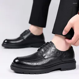 Sapatos casuais de couro conforto masculino 2024 primavera verão respirável ao ar livre negócios formal