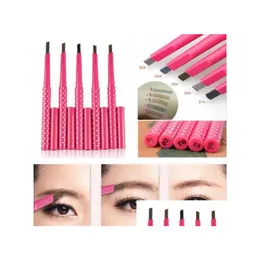 Eyebrow Enhancers High Quality Waterproof Permanent Powder Pen Makeup Color Cosmetic Black Brown Eye Brow Liner Shaper Drop Delivery H Dhtze