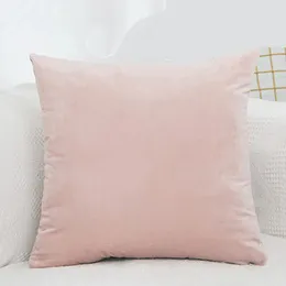 Ny 2024 Velvet Cushion Cover Pudowcase Solid Color Pillow Case Decor Soffa Throw Pillows Room Pillow Cover Dekorativ grossist 60x60 för