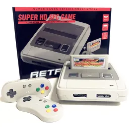 Консоли RETROAD 5+Ultra SUPER HD ENTERTAINMENT Игровая консоль Поддержка Super NES/Super Famicom Игровой картридж PALNTSC оригинального размера