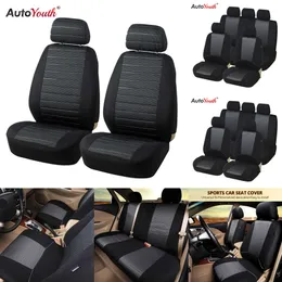 Autoyouth Car Covers Universal Fit Jacquard +Polyester Fabric Automobiles Cover Interior Accessories Seat Protector