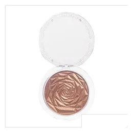 Bronzers Uchodźce upuszcza 6 kolorów rozświetlacz proszek makijaż makijaż glow twarz Contour Shimmer Illuminator Podświetl kosmetyczny DHGEP