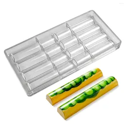 Baking Tools Polycarbonate Chocolate Mold Cylinder Shape For Candy Sweet Pastry Bakery Confectionery Utensils 8 Cavity 19g/pieces