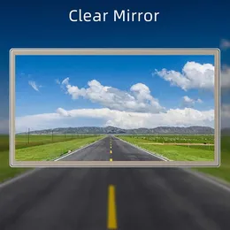 السيارة الداخلية المصنوعة من الفولاذ المقاوم للصدأ مرآة ماكياج السيارات المرآة Auto Hod HD Cosmetic Mirrors Universal Car Interior Mirror