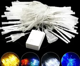 LED-Lichterketten, Glasfaser-Lichterkette, 10 m, 100 Starburst-Feuerwerk, Weihnachtsdekoration, Lampe für Party, Zuhause, Terrasse, Garten, wasserdicht, YQ240401