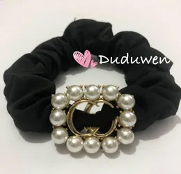 Party Gift Classic G Metal G Elasitc Band Fashion Pearl Hairtie Classical Hair Rope v Gift Collection Rubber5990185