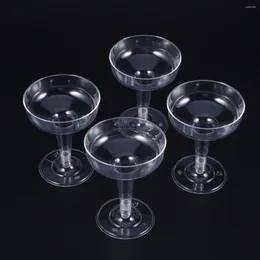 Engångskoppar sugrör datorer margarita cup martini flöjter plast 20 bägge tumbler coupe champagne cocktail glasögon dricka