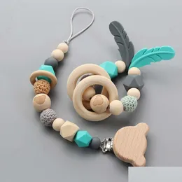 Massaggiagengive per bambini Giocattoli Sile Clip per ciuccio Staffa a catena Supporto per capezzoli per capezzoli Regalo per doccia per bambini Regali di consegna a goccia Apprendimento Educat Dhntb