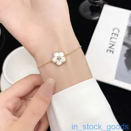 Kadınlar için lüks Top İnce Marka Bileklik Seiko Edition Plum Plum Blossom Bileklik Kalın Altın Elektroduat 18k Doğal Acate Kilit Bileklik Logo ile